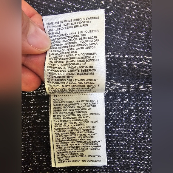 New Superdry Metallic Knit Mini Dress in GUNMETAL METALLIC - Picture 13 of 15